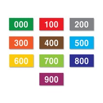 숫자띠라벨-DLS2/도서관 도서분류 숫자 스티커, 1장, 500