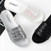 여성 패션 슬리퍼 반짝이 돌가루 슬리퍼