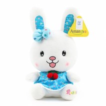 아망스 딸기바니봉제 애착인형 블루-소형(31cm), 단품