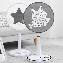 다샵 북유럽풍 프리미엄 선풍기 안전망, 행복고양이, 1개