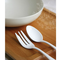 [다카쿠와금속(주)] 일본 법랑 커트러리 스픈포크나이프스쿱 장인핸드메이드 고퀄리티공예품 화이트, 스픈(소)