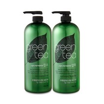 과일나라 그린티 헤어테라피 1500ml 샴푸+린스, 1세트