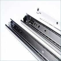 나래장식 2단 3단 서랍 철 백색레일, 3단볼레일(댐핑) 500mm