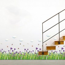 미래몰 담장 포인트 스티커, 라-054 보라빛 꽃밭