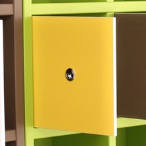 트리퍼니 내맘대로 꾸미는 컬러 3단 1200 책장, 도어추가/옐로우