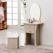 유니크퍼니처 바바라 실속화장대 일반화장대, 워시