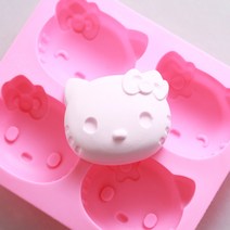 [캔들이케아] 천연 비누 만들기 재료 DIY 모음 비누베이스 / 기타재료, 4구 고양이 몰드