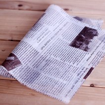쿠킹스토리 사각 포장유산지, 영자신문, 500장, 500개