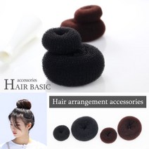 kirakirashop 똥머리 스펀지_AHF1023 헤어액세서리, 1개, AHF1023-2 브라운/소