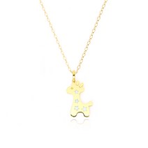 도도쥬얼리 14K 18K 기린 미아방지목걸이, 08번_18K사진색상