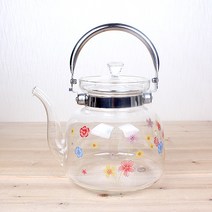 예원 직화용 유리포트 유리주전자 주전자 직화포트, 1개, 1.2L