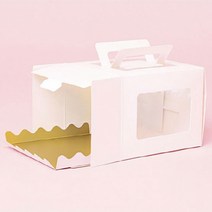 쿡앤베이크 케익박스 미니 무지창, 1개