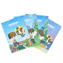 샌드박스 프렌즈 3D 홀로그램 L-홀더 문서화일 도티 잠뜰, B type