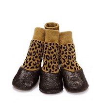 아미펫 도그러버삭스 소형견 중형견 대형견 신발 강아지 신발 양말, 브라운