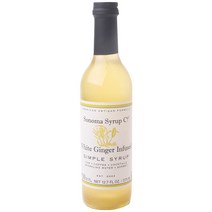 소노마시럽 화이트 진저 인퓨즈드 심플 시럽 올 내추럴, 1개, 375ml