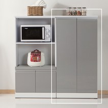[엣지퍼니처]휘게 라임 1200 하이그로시 수납장, 그레이