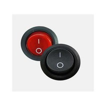 차량용 원형 스위치 램프 DIY버튼 단자 3핀 전원 간편설치 푸쉬락 푸쉬온 튜닝, 원형 스위치 일반형, 1개