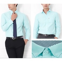긴팔 반슬림 와이셔츠 D6106