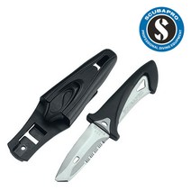 스쿠바프로 나이프 BC부착 화이트 팁 WHITE TIP, 블랙