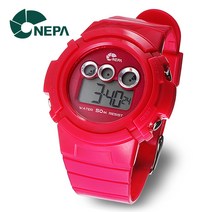 [온라인공식판매처] NEPA 네파 N219-PINK 여성용 학생용 아동용 전자 스포츠시계