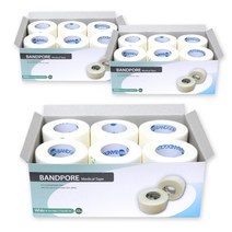 밴드골드 밴드포어 부직(종이)반창고, 3box, 2.5cmx12롤(백색)