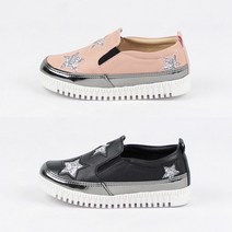 GRSOEZO 아동 슬립온 뷰티 블랙 핑크