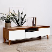 나무정원 멀바우 예쁘고 실용적인 거실장, 01_멀바우 1500거실장 서랍 화이트z