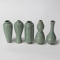 토비 청자 미니 도자기 세트 (5P), .