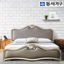 동서가구 아멜리아 프리미엄 빈티지 엔틱 침대, 선택2-5.아멜리에_프레임 9존매트[908143]