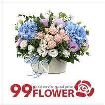 99플라워 [ST-A1661]수국장미 바구니, 03.[ST-A1661] 수국장미바구니