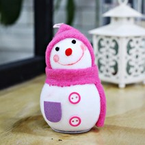 파티해 눈사람인형장식 9cm (레드), 핑크