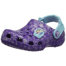 crocs Classic Frozen Clog (유아 / 어린 아이) Neon Purple 4/5 남 미국 유아