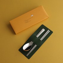 인스푼 원명 로고 기념문구 인쇄 어린이수저세트 어린이집 생일선물 답례품, 미니 2종 (스푼+젓가락)