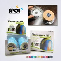 NEW 키네메틱스텍스 브리스터케이스 스포츠테이프 (색상별 세트구성), 5Cm x 5M 화이트