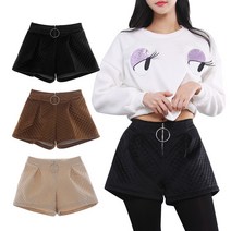 턴키 겨울에도 예쁜 숏팬츠 5102 누빔지퍼밴드반바지