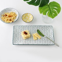 히츠키코보 사각접시, 10.5인치 사각접시(파도)