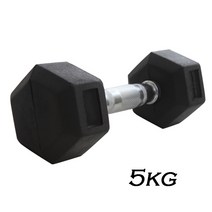한중스포츠 고무 육각 아령 1kg~30kg까지, 5kg