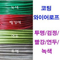 코팅와이어로프 스텐크립 스텐클립 스텐턴버클 클립 턴버클 3x5mm (투명) 길이1m, 1개