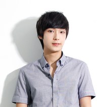 투애니위그 남자 슬림앞머리 부분가발 M자커버 앞머리가발, 자연검정, 1개