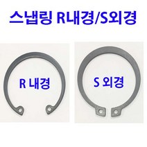 외경(S) 스냅링 내경(R) 스냅링 스넵링 외경스냅링 내경스냅링