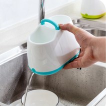 엘홈 위생과 건조를 한번에 물빠지는 수저통 수저보관함, 그린, 1p