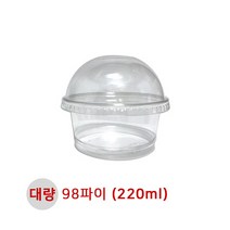 [테이크아웃용기] 대량) 98파이 DA6온스(1000개)소스컵 과일컵 소스용기 테이크아웃 일회용용기, 1박스, 1000개