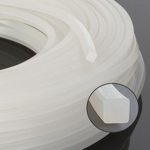 실리콘사각패킹 (가로5mm*세로15mm) - 10M(반투명)