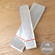 비즈아이 [9144-02]OPP포장비닐(비접착) 투명 [1묶음(200장)], 5*26cm