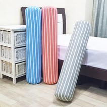 홈아트 버티칼라인 캔디쿠션(솜포함), 버티칼라인 캔디쿠션(블루)