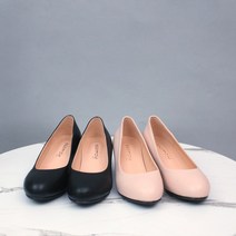 쌈지 둥근코 모던 심플 하이힐(5.5cm 특허굽 면접구두)