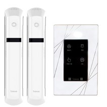조명 카운터센서 블랙 50인 더뉴룸 화장실 전자스위치, 블랙카운트50