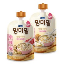 [매일유업] 맘마밀 안심이유식 12개월 표고버섯과소고기/가리비와두부/아스파라거스와닭가슴살 10팩 혼합, 가리비와 두부 5팩+표고버섯과 소고기 5팩