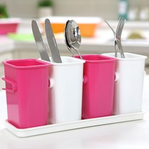 센스2030 4칸조리도구모음통, 핑크