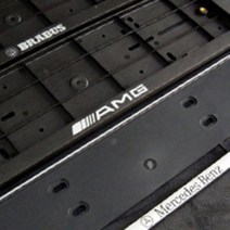 ETC 벤츠 순정형번호판가드/AMG/브라버스/당일발송/순정스타일/1개1세트 / 롱타입 번호판, BRABUS 번호판가드 1개